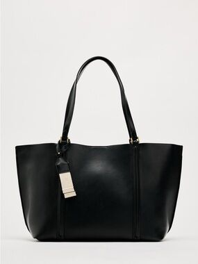 Black Basic Tote Bag